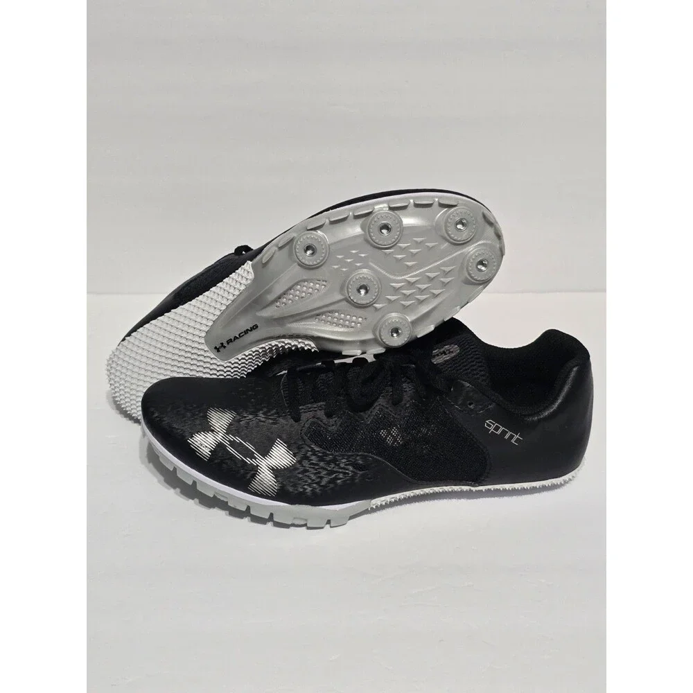 Under Armour Kick Sprint 4 UA Men's 10.5 Track & Field Spike Black / White - NEW